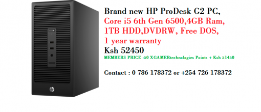 Brand NEW HP PRODESK G2 Desktop with 1 Year warranty