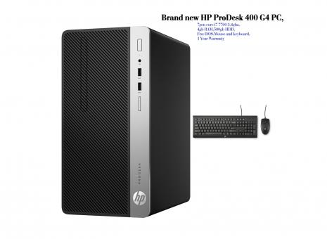 HP PRODESK 400 G4 PC Core i7 MOUSE and KEYBOARD