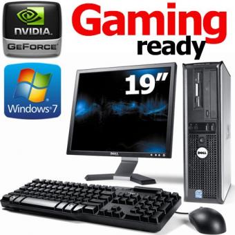 SIMPLE GAME PC with 19inch TFT Core 2duo 4gb ram