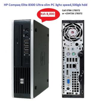 Ultra-slim HP Compaq Elite 8300 Computer Core 2duo