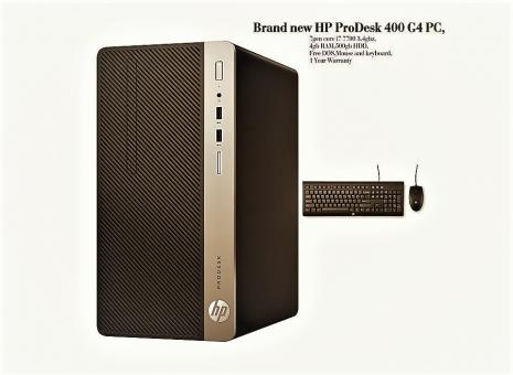 Brand new HP ProDesk 400 G4 with18 inch monitor