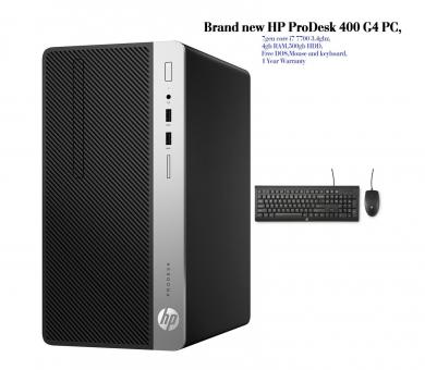 HP ProDesk Desktop PC with Mouse and Keyboard