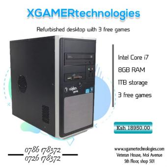 ex UK Core i7 desktop computer with 3 games free