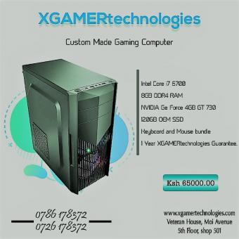 XGAMERtechs gaming PC with keyboard / mouse combo
