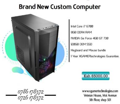 Core i7 custom made computer in mint condition
